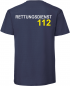 Mobile Preview: Rettungsdienst T-Shirt Navy mit Reflexion 112